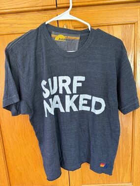 Aviator Nation Charcoal 'SURF NAKED' Graphic Tee